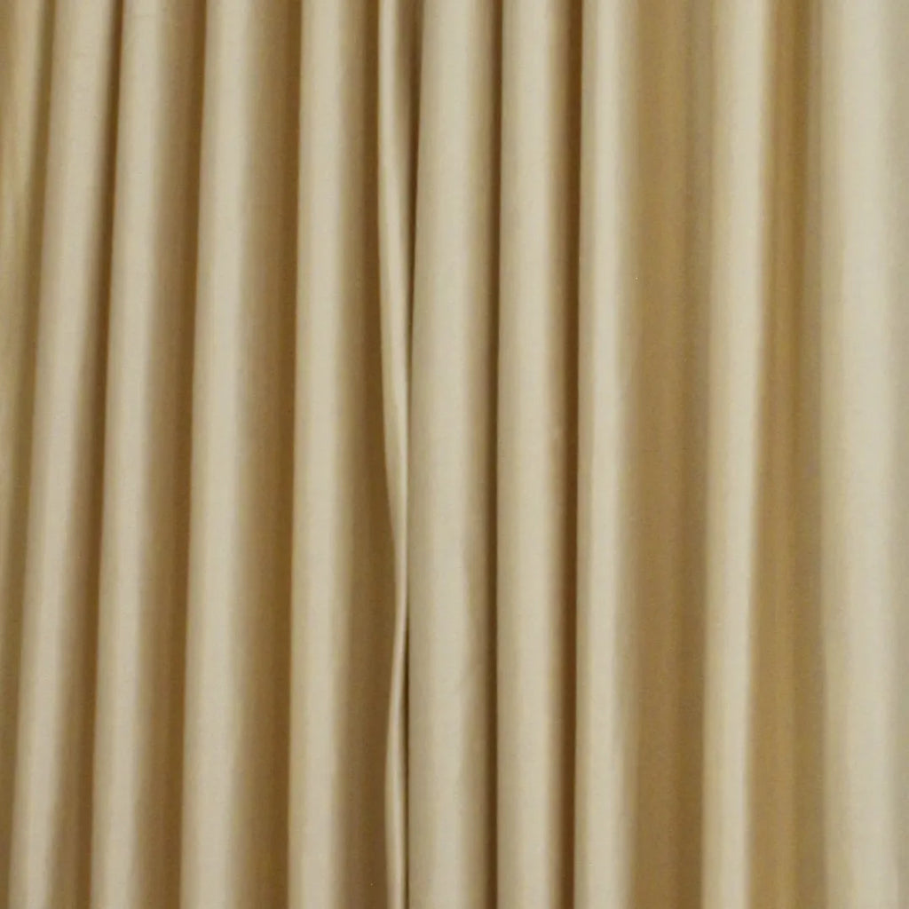 Cream Plain Velvet Curtains
