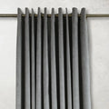 Grey Plain Velvet Curtains