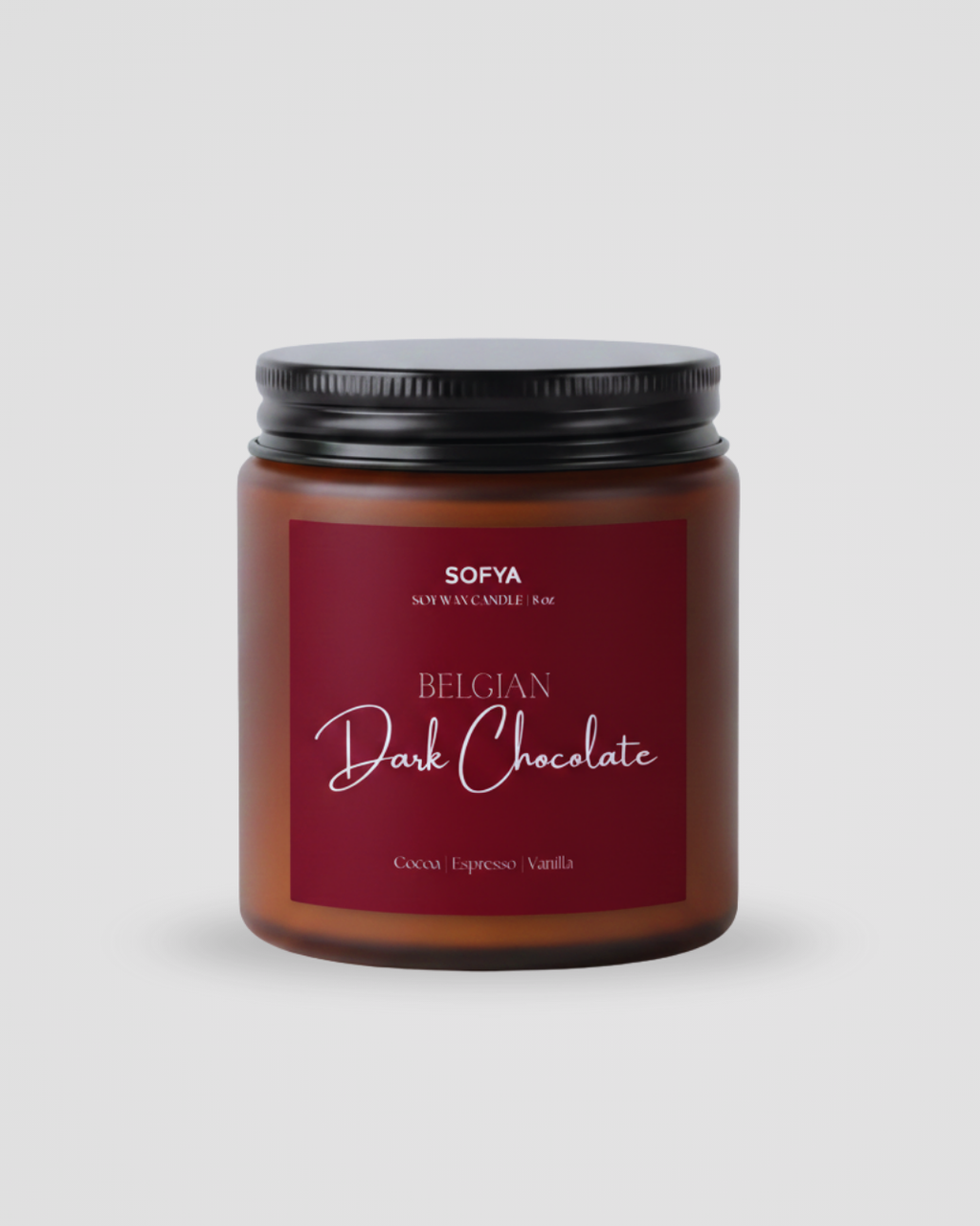 Dark Chocolate Soy Wax Candle