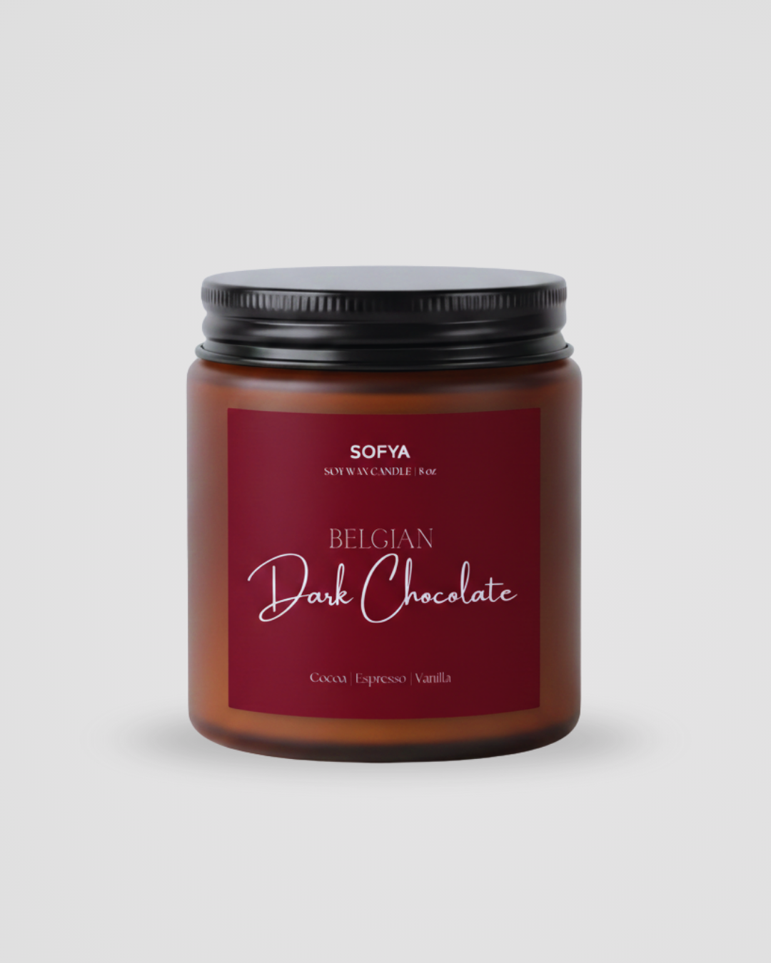 Dark Chocolate Soy Wax Candle