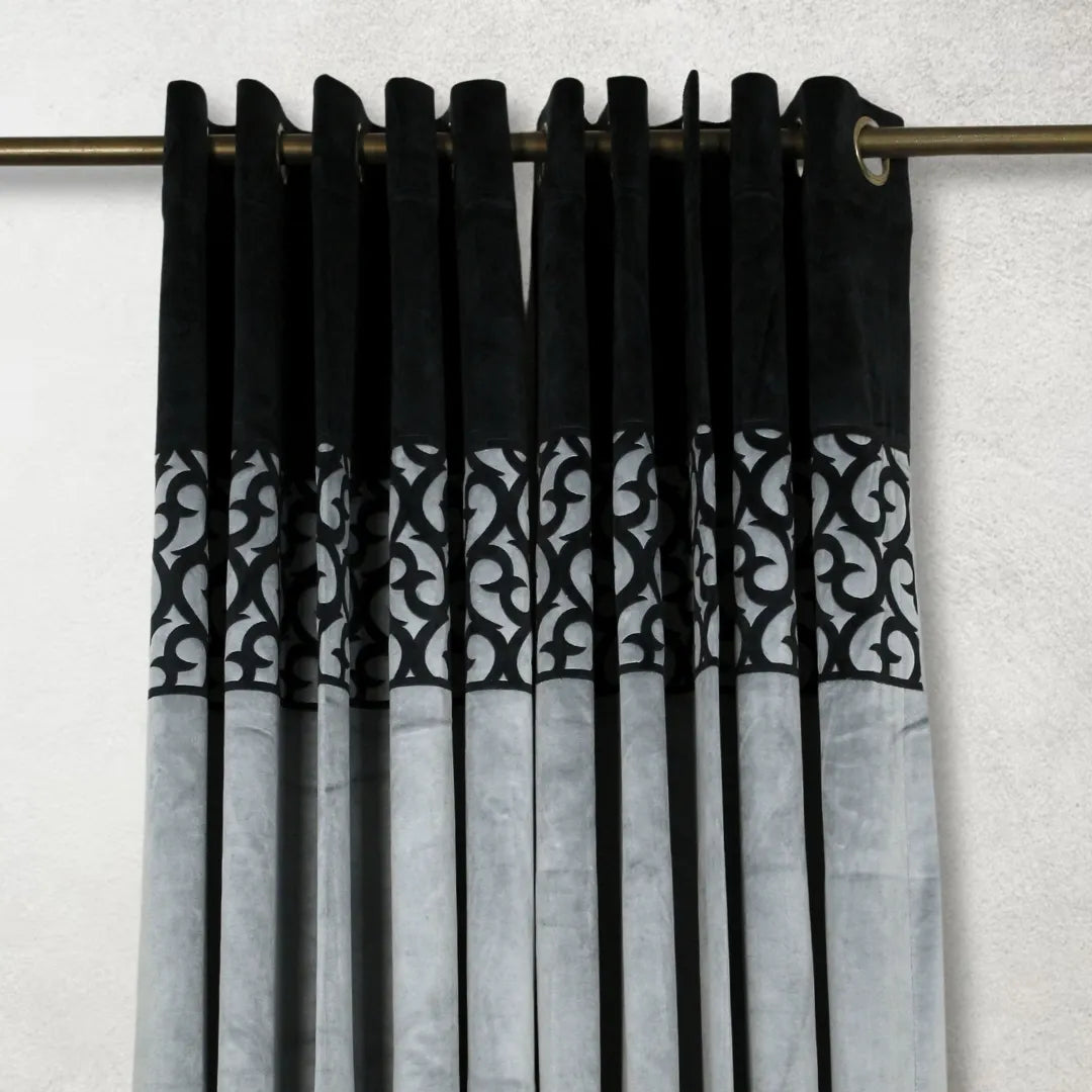 Grey Premium Splendid Curtains