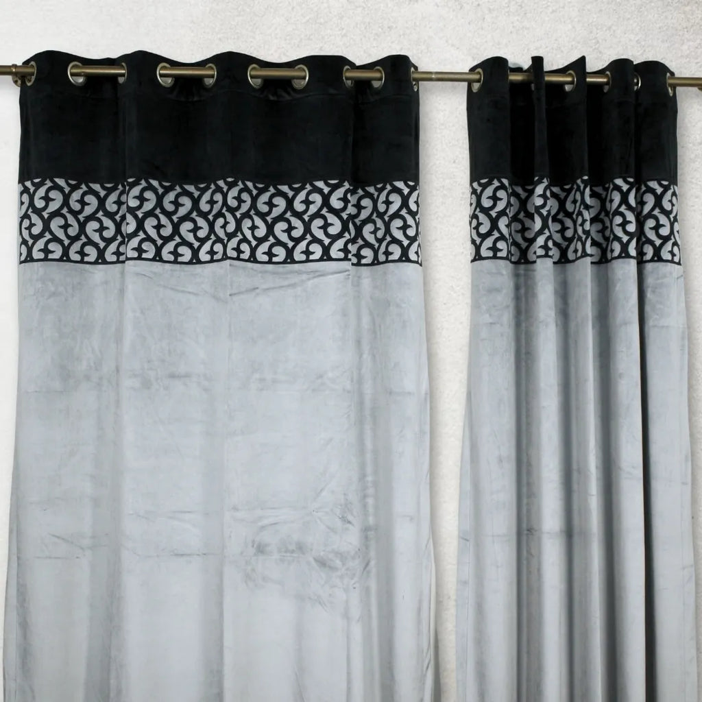 Grey Premium Splendid Curtains