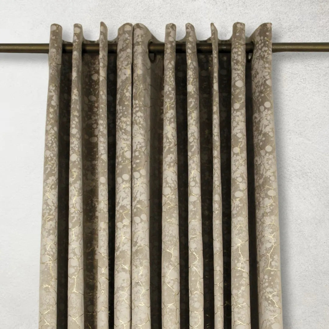 Ivory Glow Velvet Curtains