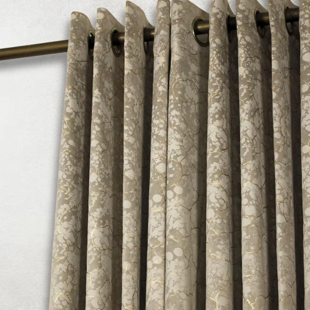 Ivory Glow Velvet Curtains