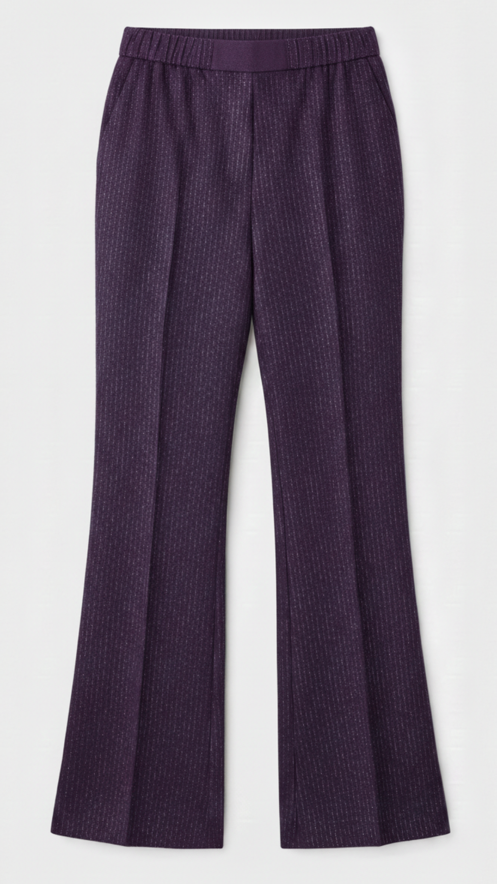 Purple Shimmer Wool Pants