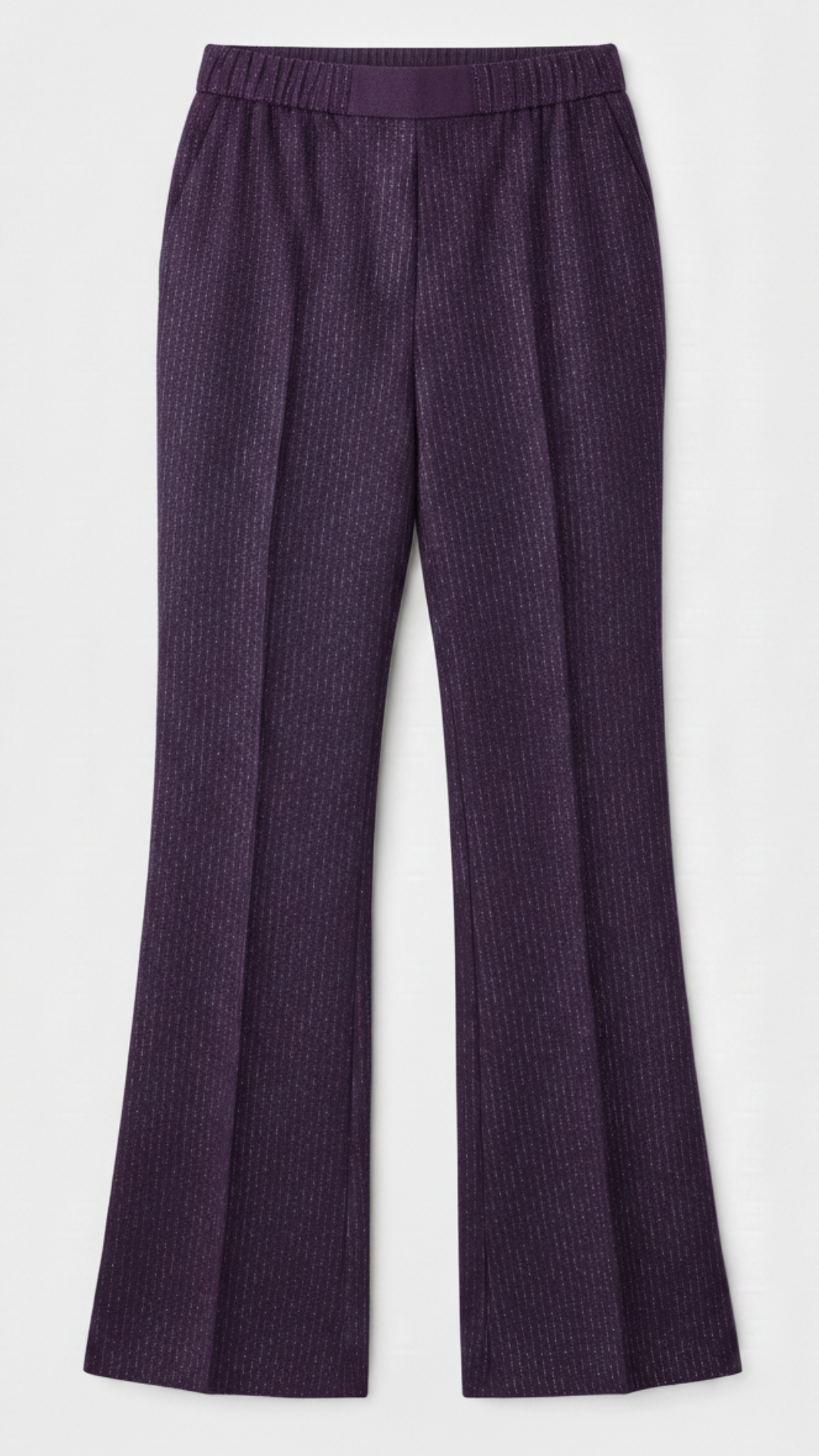 Purple Shimmer Wool Pants