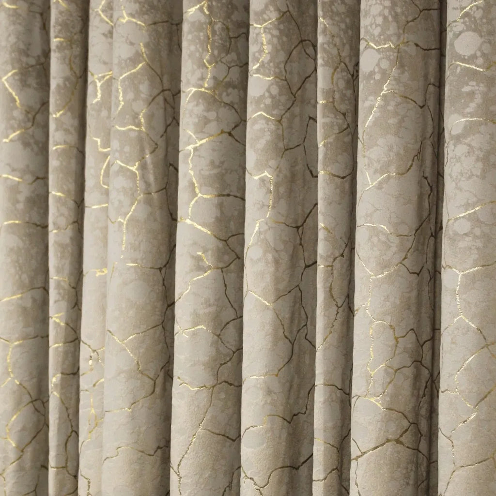Ivory Glow Velvet Curtains
