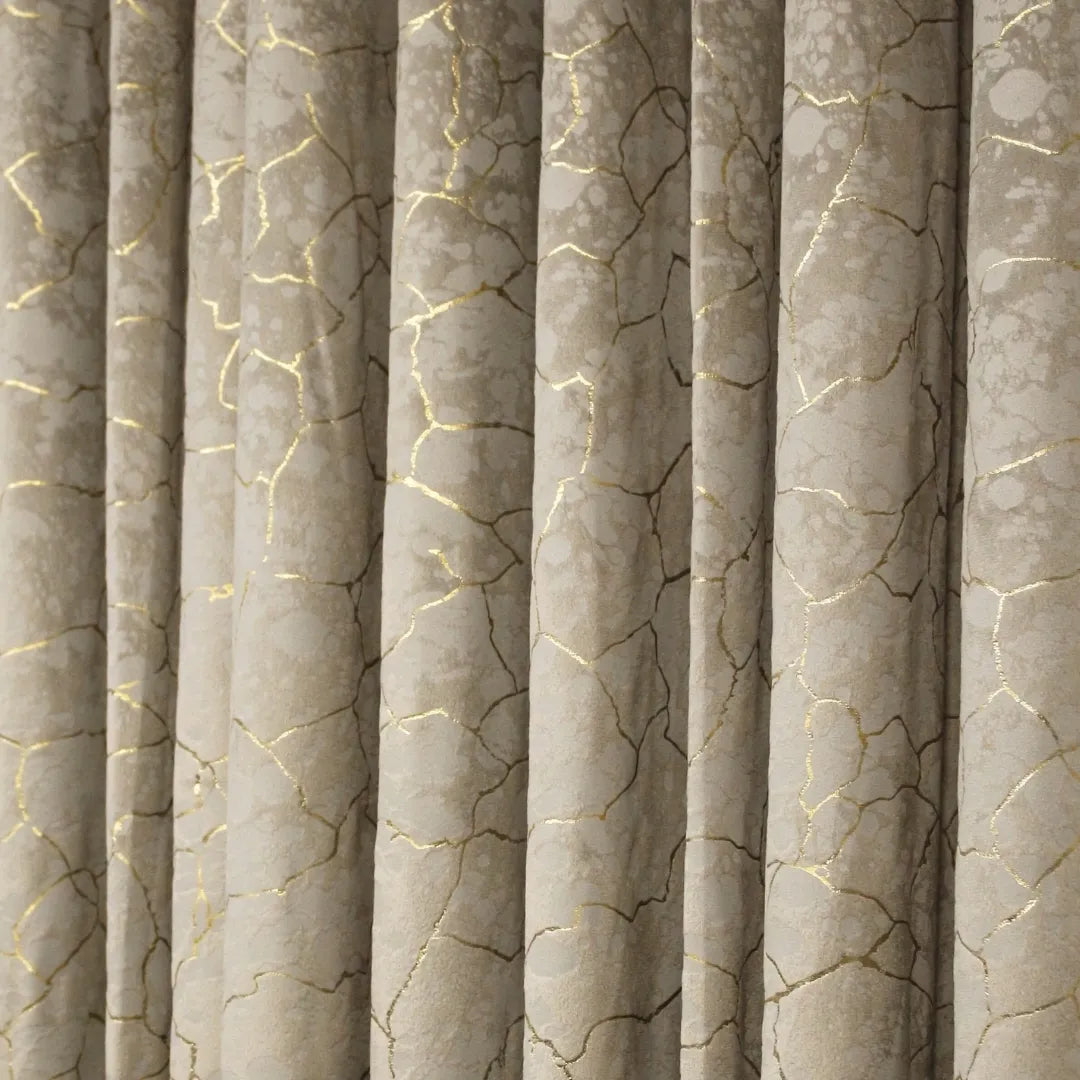 Ivory Glow Velvet Curtains