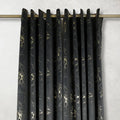 Black Glow Velvet Curtains