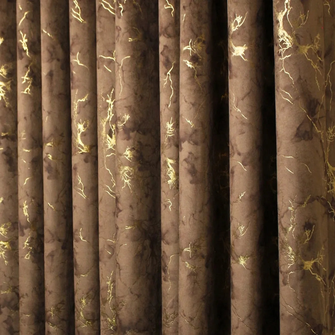 Mocha Glow Velvet Curtains