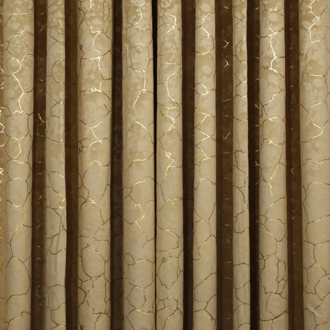 Caramel Glow Velvet Curtains