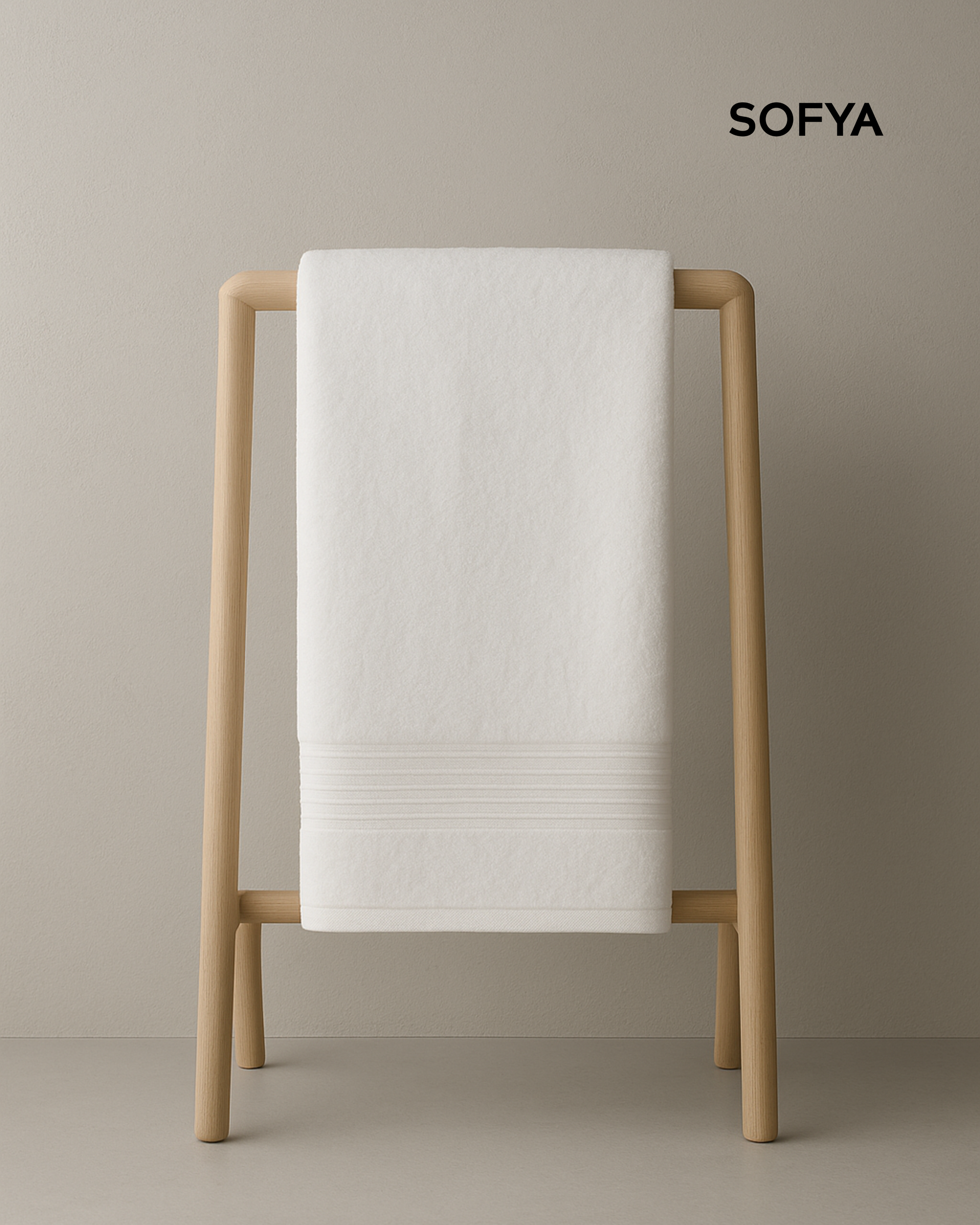 White Bath Towel