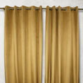 Caramel Plain Velvet Curtains