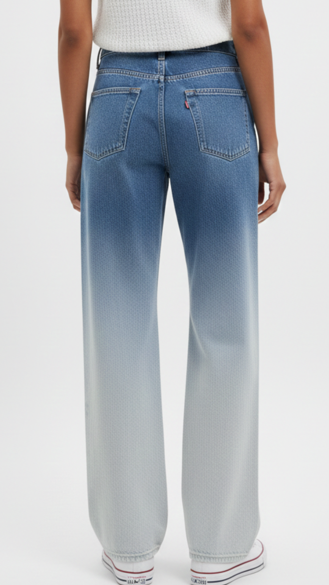 Ombré Wide-Leg Jeans