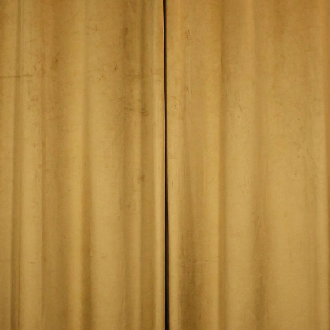 Caramel Plain Velvet Curtains