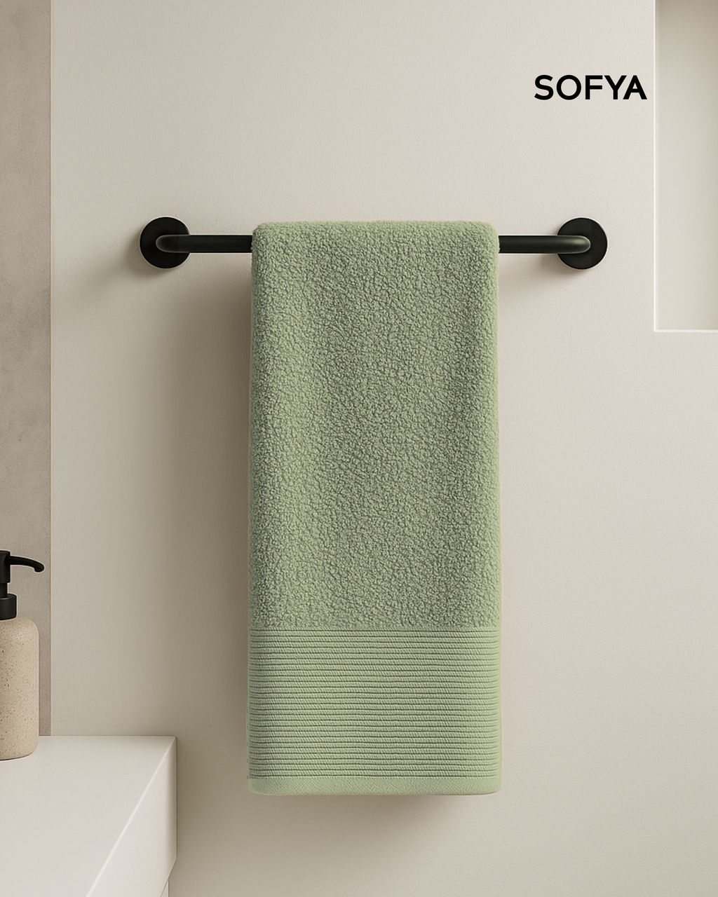 Olive Green Hand Towel